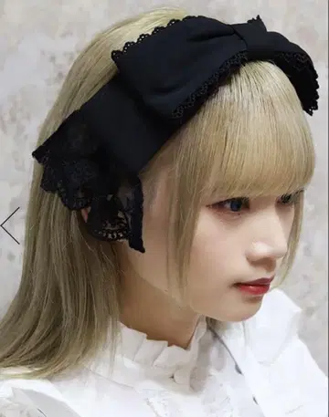 [한정판] axes femme Chalmiere 리본 머리띠 (블랙)