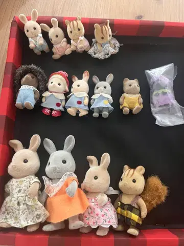 실바니안 세트 14개 유치원 올인원 고슴도치 양 다람쥐 초기