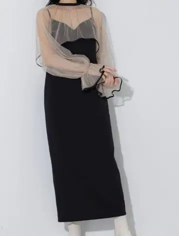 AMERI VINTAGE 아메리빈티지 에어리 베일 드레스 M