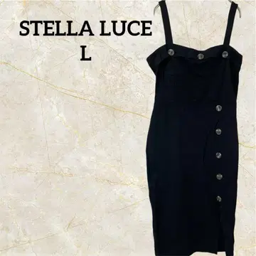 STELLA LUCE [ L ] 블랙 드레스 슬리브리스 원피스