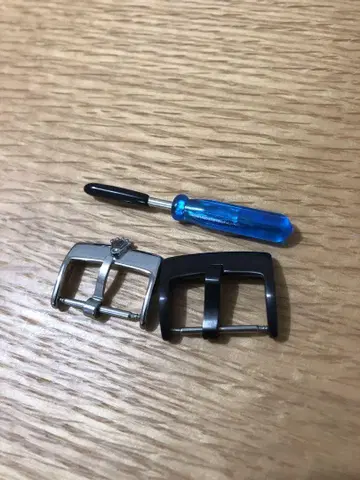 비죠 18mm 실버 블랙 버클 2개 세트