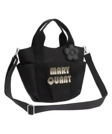 새상품 MARY QUANT 그라데이션 로고 자수 2WAY 미니 토트백
