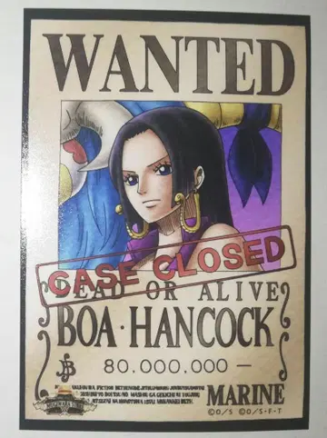 ONEPIECE 원피스 행콕 수배서 브로마이드 무기와라 스토어