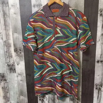 MISSONI 미쏘니 반팔 피케 셔츠 니트 이탈리아제 올 패턴