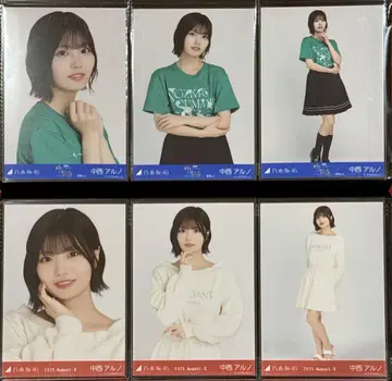 노기자카46 나카니시 아르노 미야기 라이브T 맨투맨 6종 컴프 브로마이드