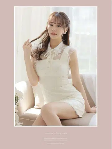 ROBE de FLEURS 캬바 드레스