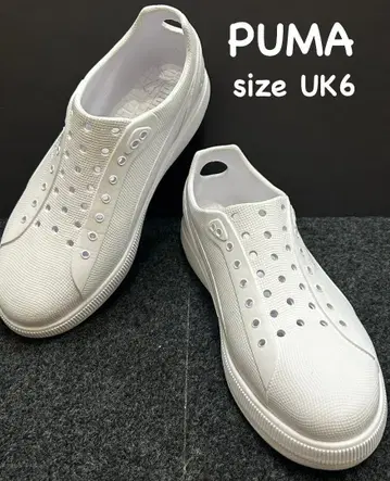 PUMA 화이트 슬립온 UK6
