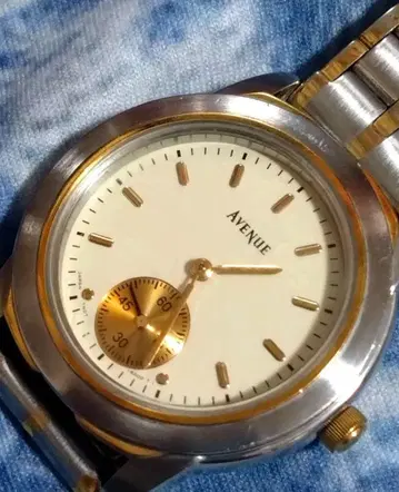 D6403 세이코 애비뉴 남성용 드레스 워치 새 배터리