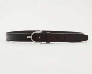 [새상품급] TORY LEATHER 36 블랙 천연 가죽 Y 버클