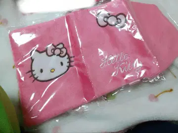 헬로키티 수첩 커버 북커버 핑크 자수 헤이세이 레트로 초레어