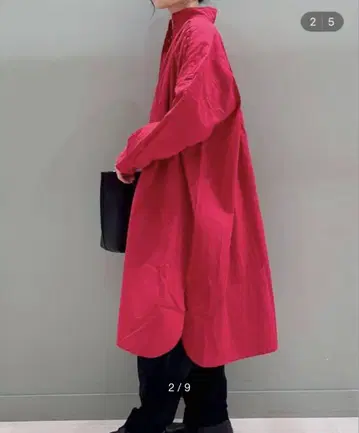 스튜디오 클립 카디 하이넥 셔츠 원피스
