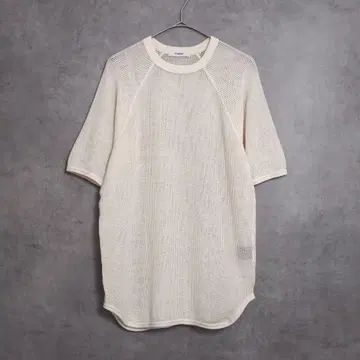 pheeny 24ss 바스켓 메쉬 하프 슬리브 아이보리