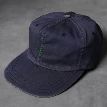 90s POLO SPORT USA 제작 자수 로고 캡 가지색 네이비