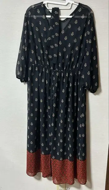 moussy 마우지 쉬폰풍 7부 소매 원피스 겉옷 S 사이즈