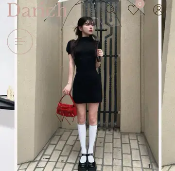 Darich 타이트 니트 원피스 블랙