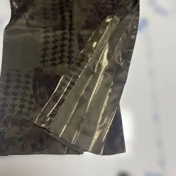 에트로 ETRO 올리브 그린 기하학 패턴 타이트 스커트 새상품급