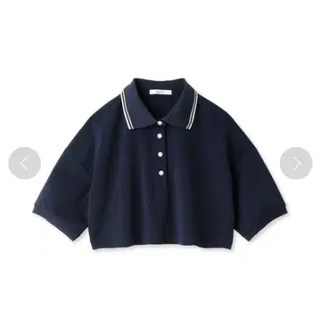 SNIDEL 오버사이즈 크롭 폴로