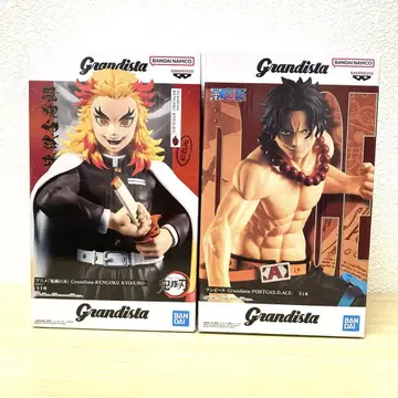 Grandista 원피스 에이스 귀멸의 칼날 렌고쿠 쿄쥬로 피규어 세트