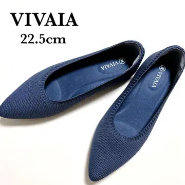 새상품급 비바이아 니트 소재 플랫슈즈 22.5cm