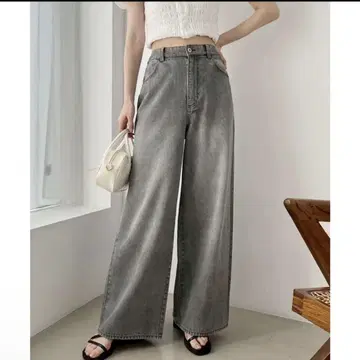 블랙 와이드 데님