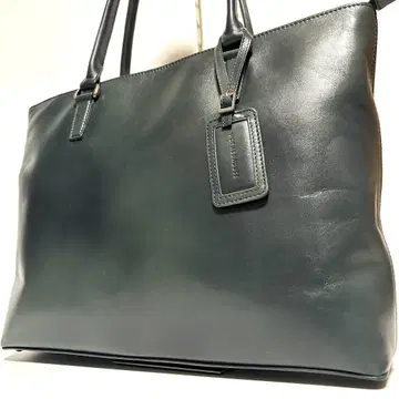 새상품급 마더하우스 토트백 앤티크 슬림 그린 올 가죽