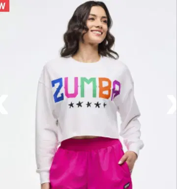 JWI 정품 신상 ZUMBA 크롭 맨투맨