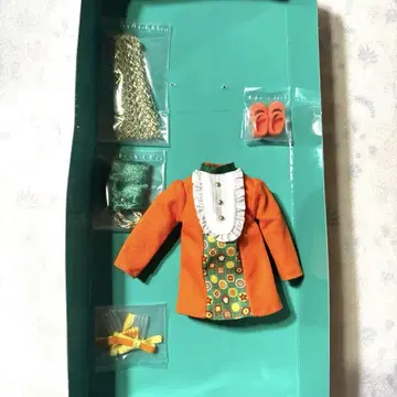 레트로 리카 귤색 입술 의류 세트
