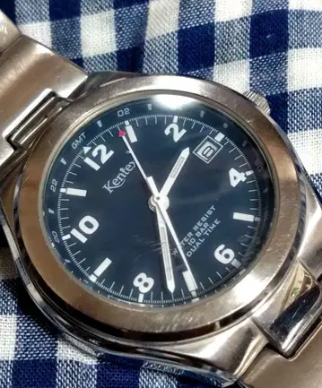D6407 KENTEX 남성용 쿼츠 GMT 새상품 배터리