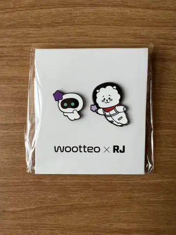 미개봉 새상품 wootteo x RJ 콜라보레이션 핀 배지 세트