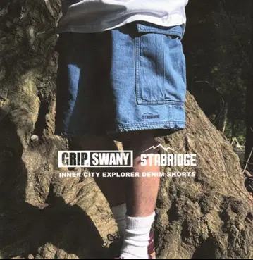 STABRIDGE x GRIP SWANY DENIM SHORTS