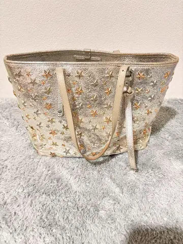 Jimmy Choo 토트백 실버 반짝반짝