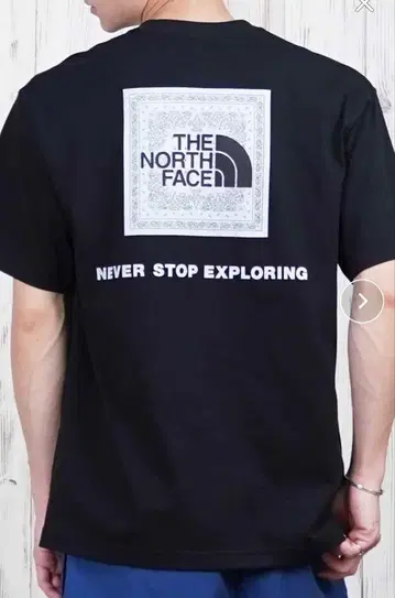 THE NORTH FACE 백 프린트 티셔츠 블랙 NT32446