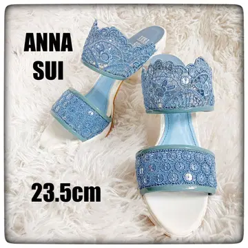 [레어] ANNA SUI 안나수이 고양이 다리 레이스 샌들 23cm