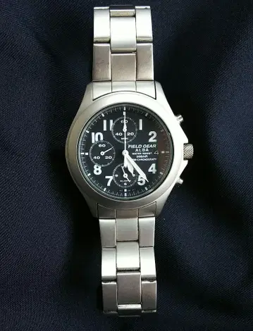 ALBA 필드 기어 크로노그래프 TIMEX 브로바
