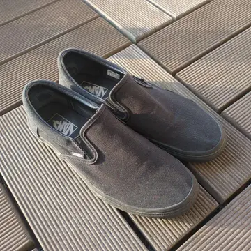 VANS 블랙 슬립온 27cm