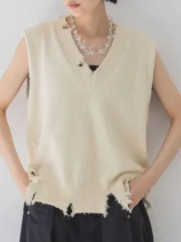 JEANASIS 미니 페더 크러쉬 베스트