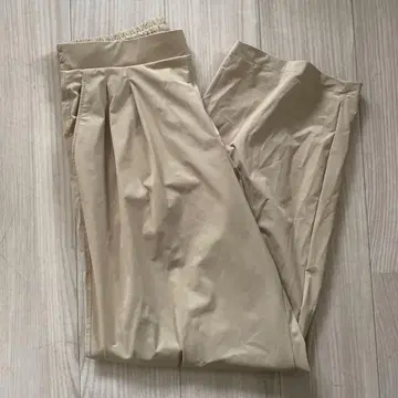 베이지 액티브 와이드 팬츠 L 사이즈
