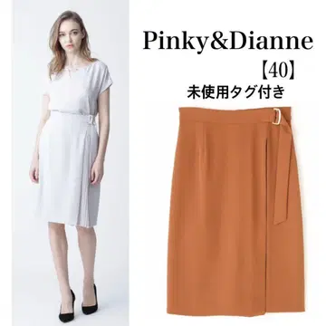 미사용 PINKY&DIANNE 플리츠 콤비 셋업 스커트