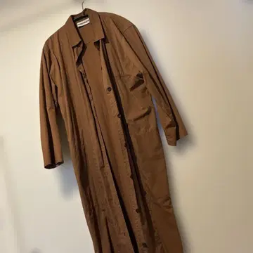 브라운 롱 셔츠 아우터 원피스 STRENESSE