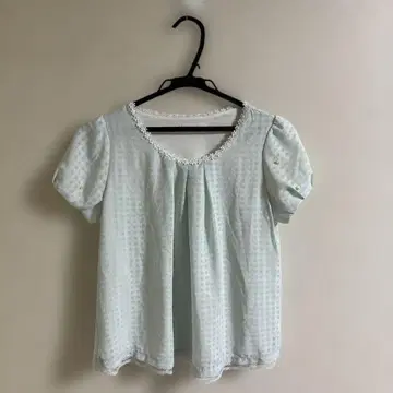 PATTERN fiona 반팔 도트 무늬 블라우스 M