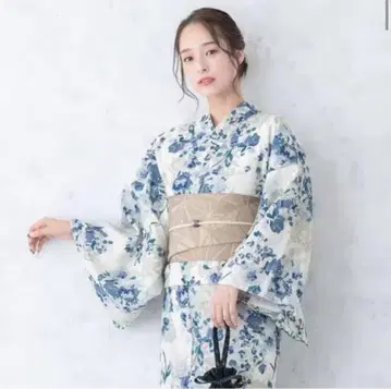 꽃무늬 유카타 오비 세트