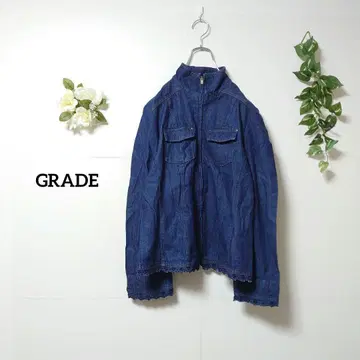 글레이드 도쿄 스타일 하이넥 데님 자켓 15호 빅