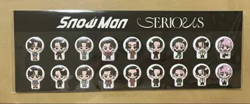 SnowMan SERIOUS 캐릭터 씰 16개 세트
