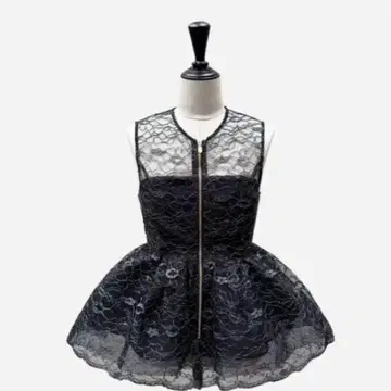 shelter flower lace glitter peplum tops