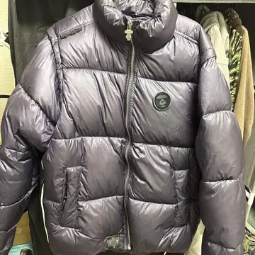 Aape 퍼플 다운 자켓 M