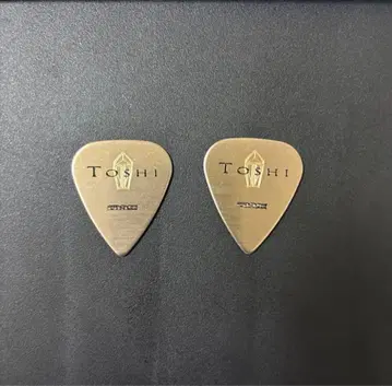 TOSHI 기타 피크 2매 X JAPAN 토시 X재팬 XJapan