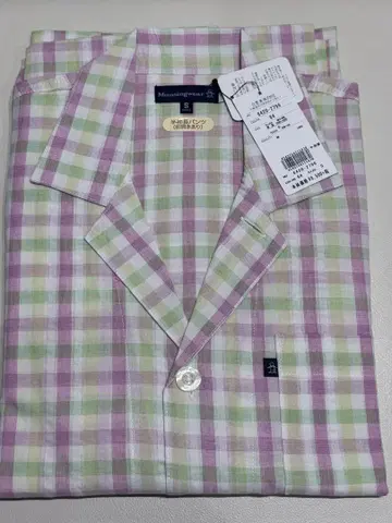 Munsingwear 체크 무늬 반팔 파자마 S 사이즈