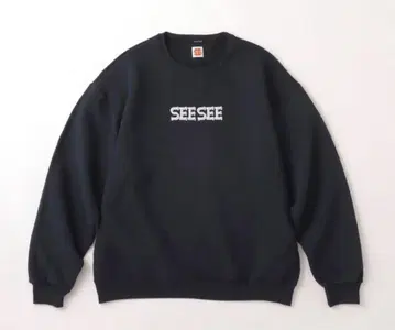 SEESEE FONT LOGO CREW BLACK