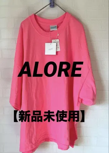 ALORE [ 아로레 ] 반팔 티셔츠 핑크 오버사이즈
