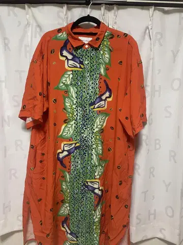 tsumori chisato 셔츠 원피스 반팔 오렌지
